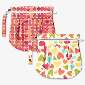 2 Pack Waterproof Travel Bag - Baby Hearts & Lil Crush