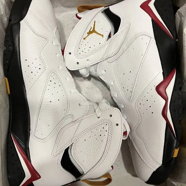 2022 nike air jordan 7 vii retro cardinal red 11-13 whit...