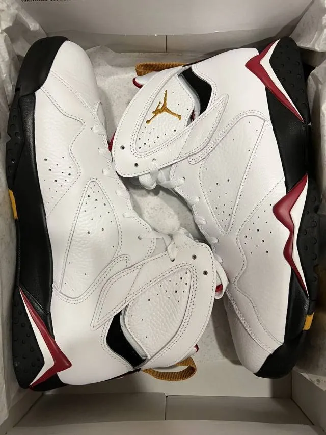 2022 nike air jordan 7 vii retro cardinal red 11-13 whit...