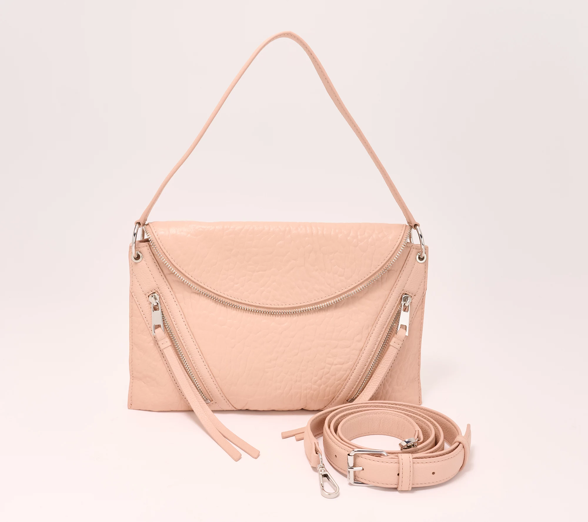 "As Is" Vince Camuto Bubble Lamb Leather Wayhn Crossbody