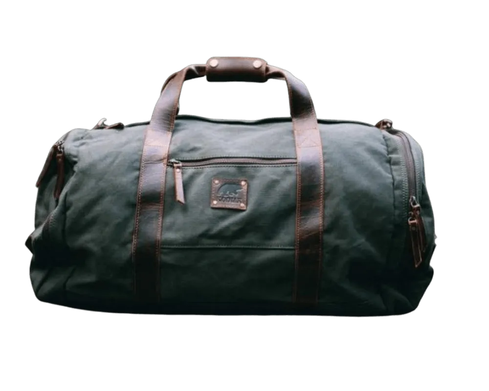 50L Iliamna Waxed Canvas Travel Duffle Bag - Horizon Leathers