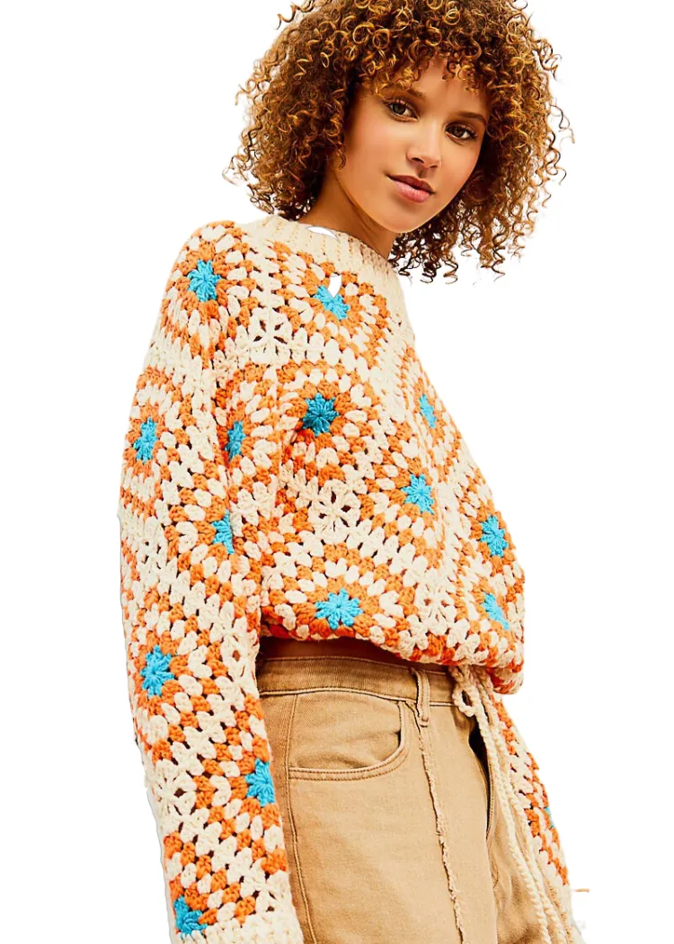 Alethia Crochet Pullover ***FINAL SALE***