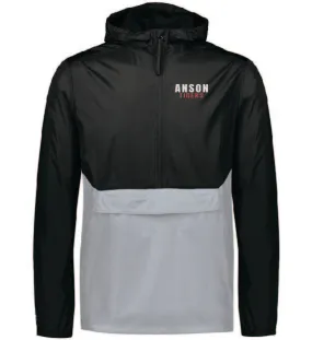 Anson Junior High Cheer - 1/4 Zip Grey/Black Pullover with Anson Tigers