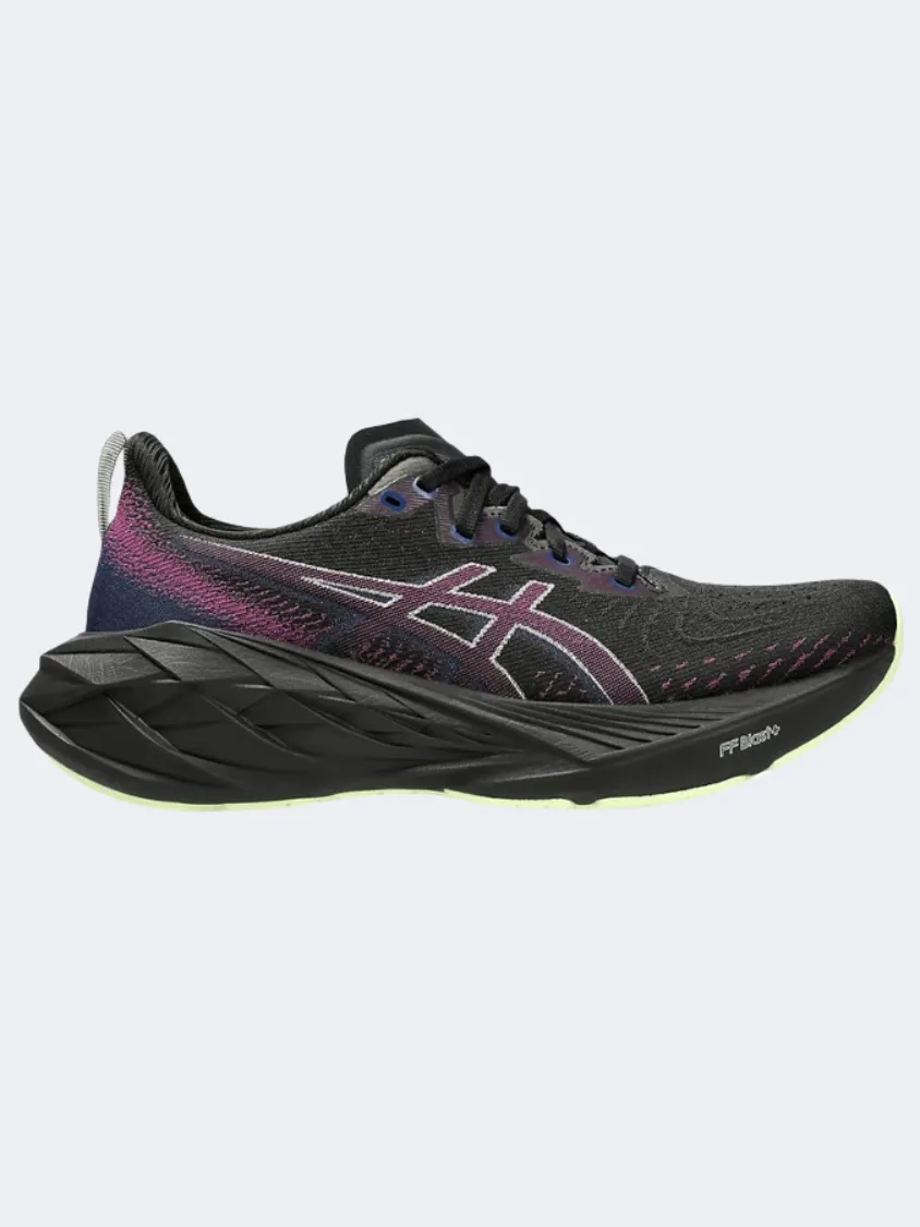 Asics Novablast 4 Women Running Shoes Black/Blue Expanse