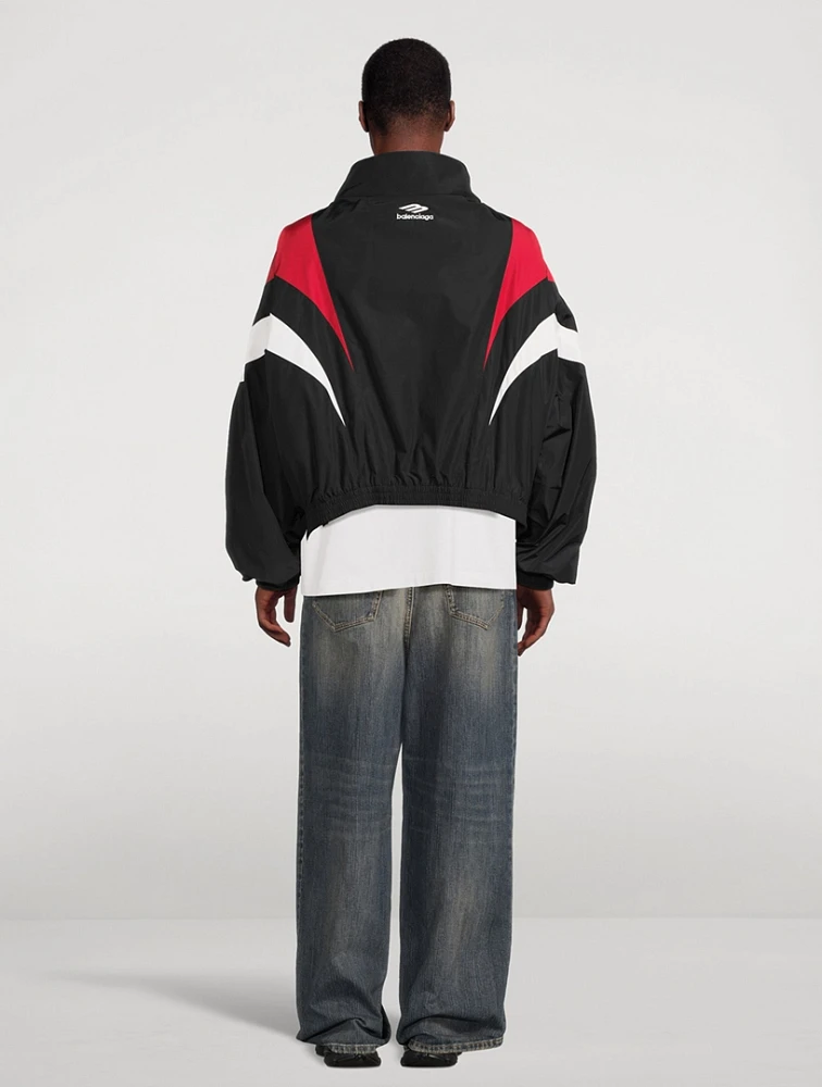 BALENCIAGA 3B 3B Sports Icon Off-Shoulder Track Jacket