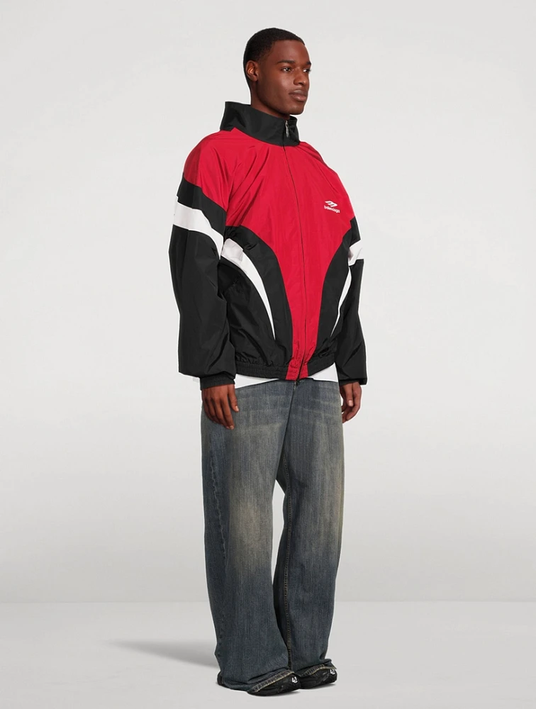 BALENCIAGA 3B 3B Sports Icon Off-Shoulder Track Jacket