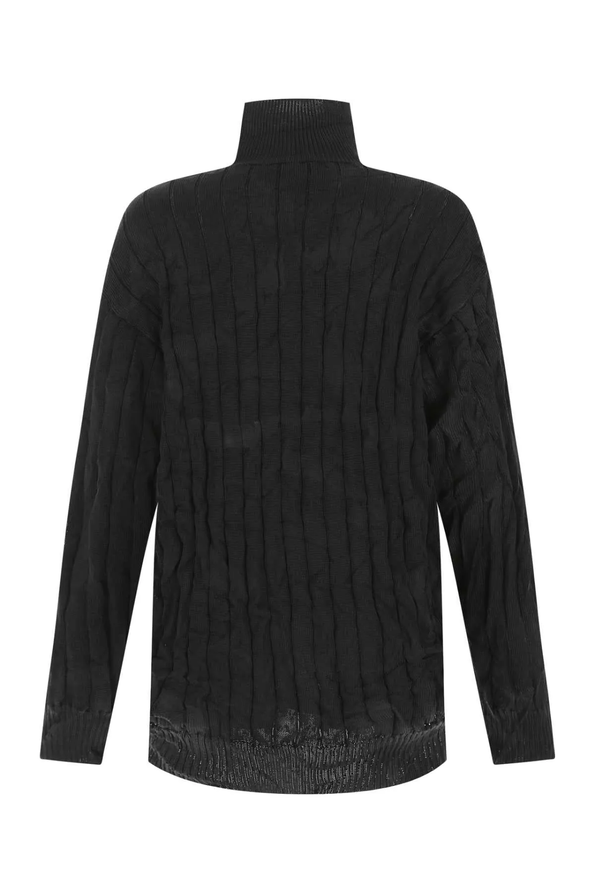 Balenciaga Creased Turtleneck Knit Jumper