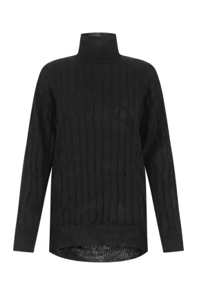 Balenciaga Creased Turtleneck Knit Jumper