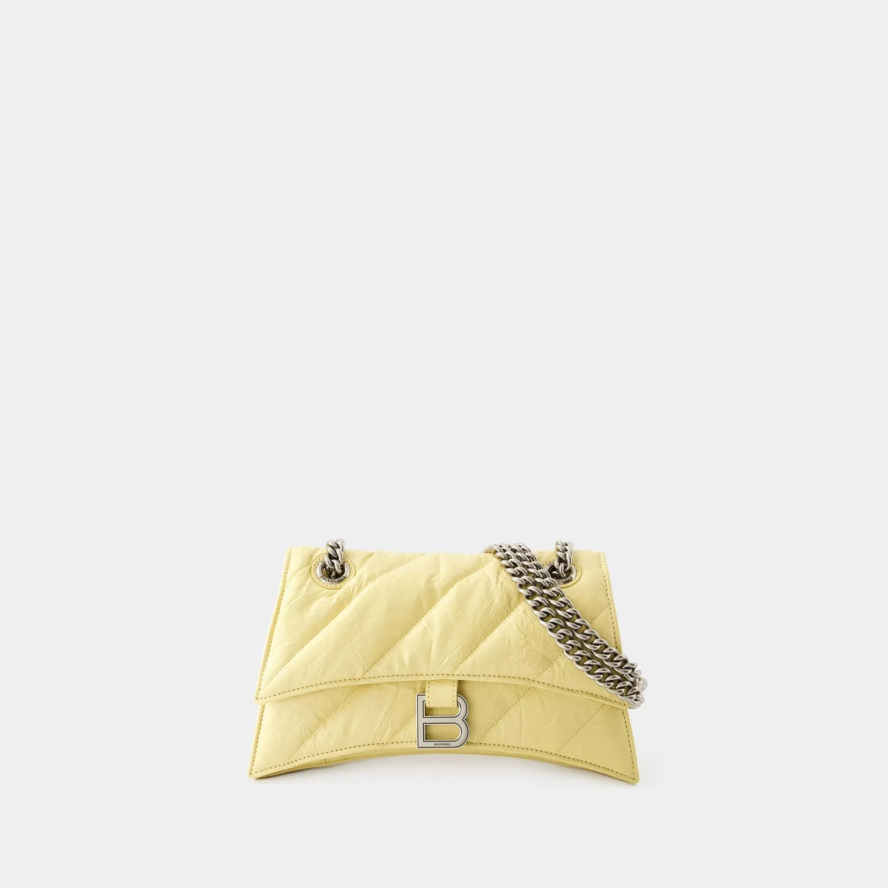 Balenciaga  Crush Chain S Crossbody - Balenciaga - Leather - Yellow