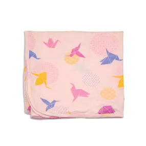 Bamboo Swaddle Blanket (Origami Print)