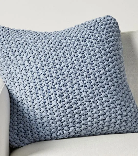 Bayside Seed Stitch Pillow Cover