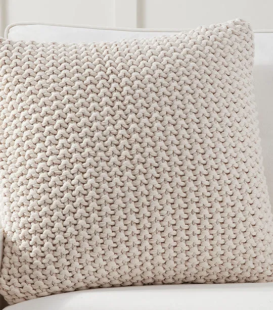 Bayside Seed Stitch Pillow Cover