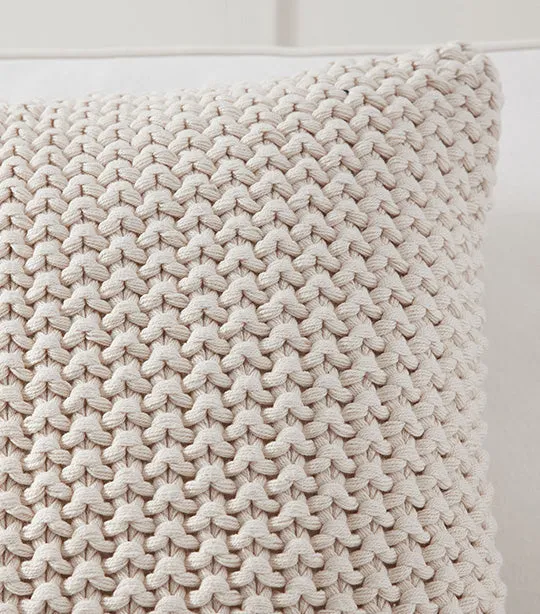 Bayside Seed Stitch Pillow Cover