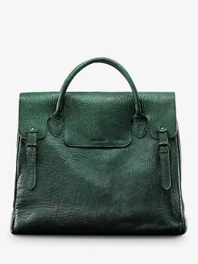 big leather travel bag for men Green - Rouen-Delhi Forest Green | PAUL MARIUS