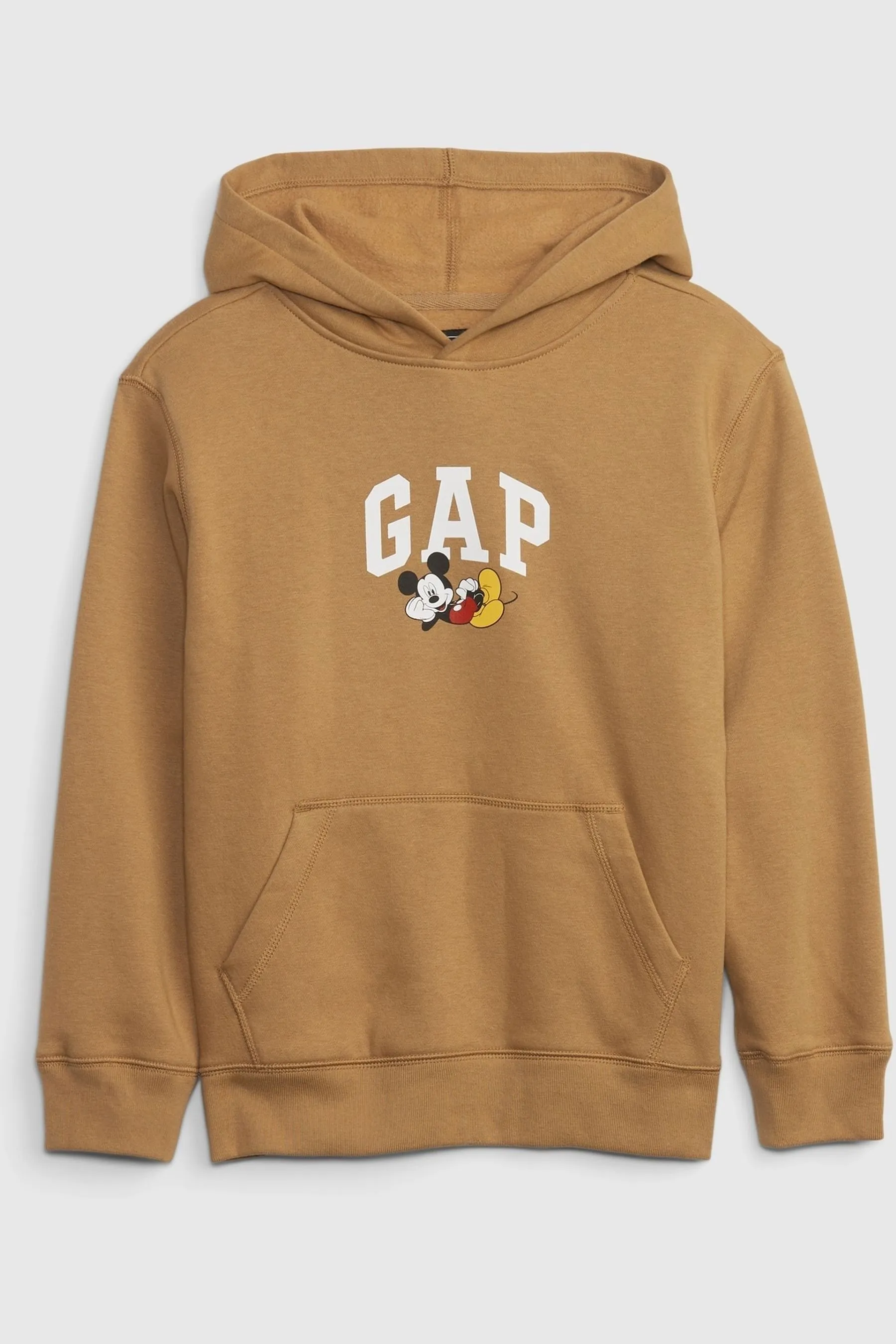 Brown Disney Mickey Mouse Logo Hoodie