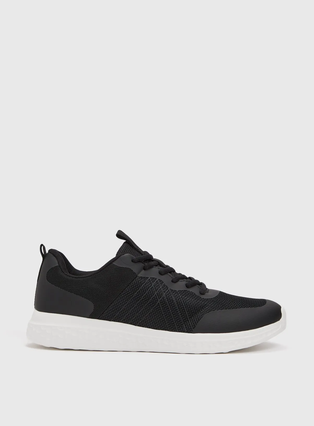 Buy Active Black Lace Up Trainers 6 | Trainers | Tu