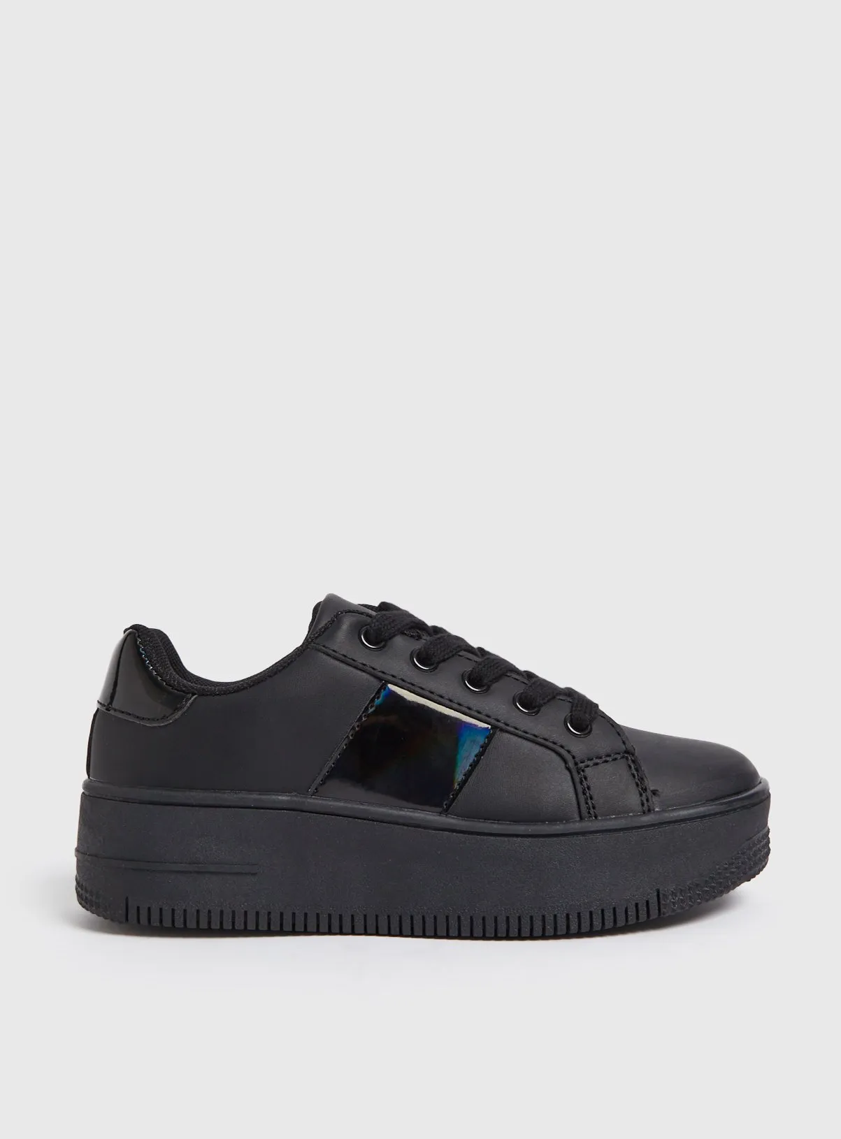 Buy Black Chunky Lace Up Trainers  1 | Trainers | Tu