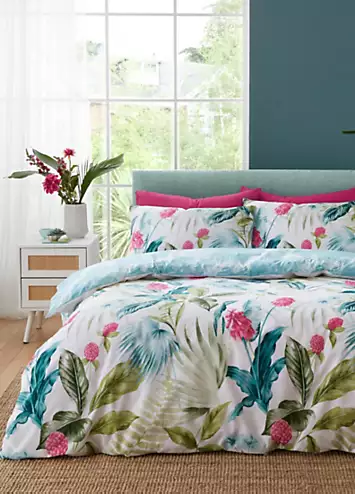 Catherine Lansfield Aruba Tropical Floral Duvet Cover Set | Kaleidoscope