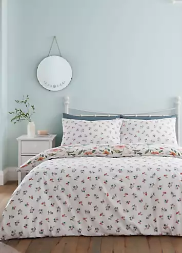 Catherine Lansfield Pippa Floral Birds Duvet Cover Set | Kaleidoscope