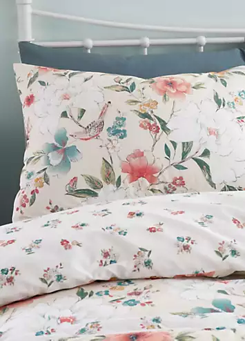 Catherine Lansfield Pippa Floral Birds Duvet Cover Set | Kaleidoscope