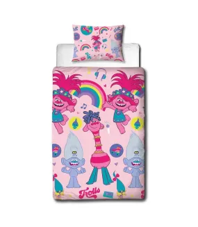 Concert duvet cover set pink Trolls 2