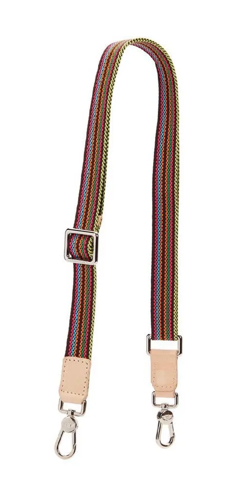 Consuela Brown Webbing 1” Slim Crossbody Strap 9035