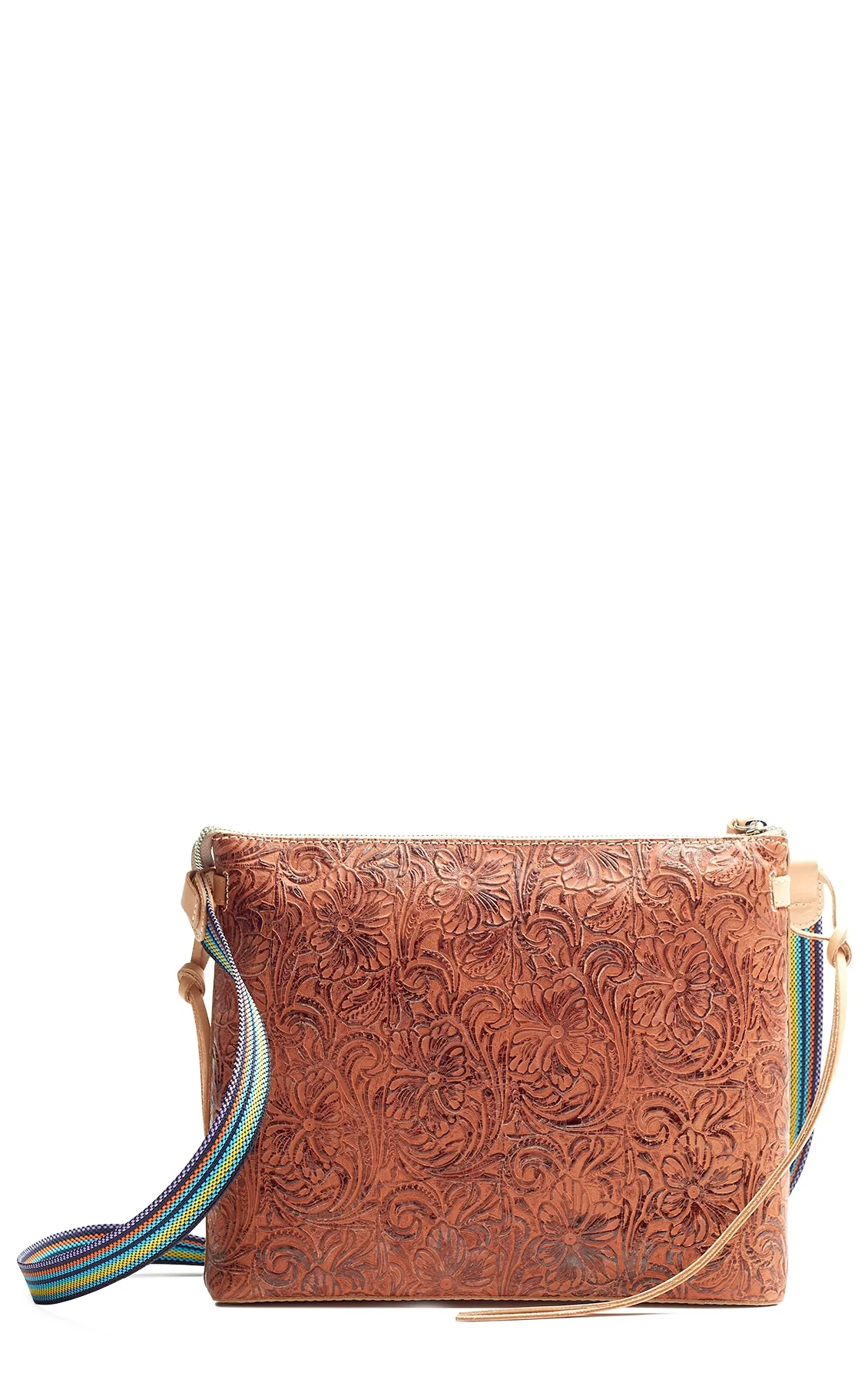 Consuela Sally Tooled Leather Downtown Crossbody Purse