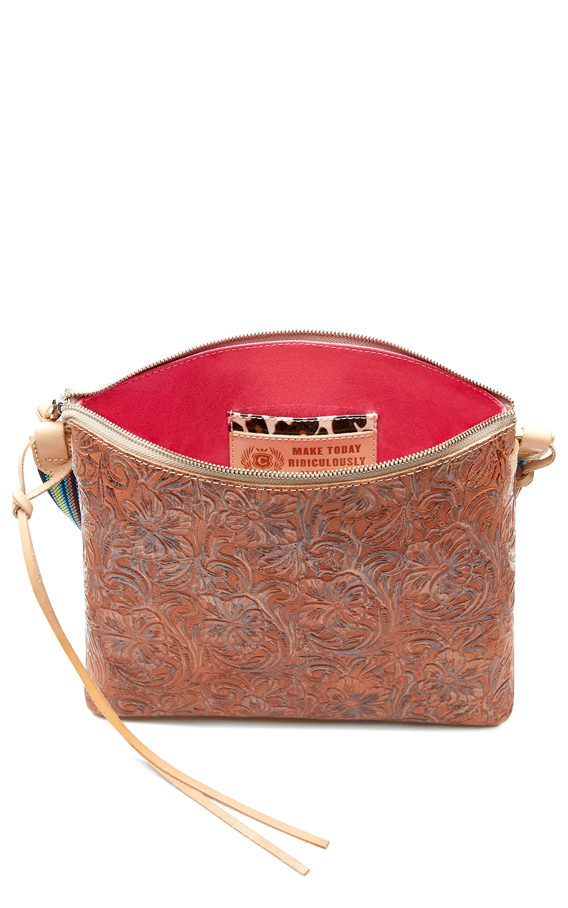 Consuela Sally Tooled Leather Downtown Crossbody Purse