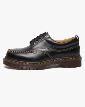 Dr Martens Archive Lowell 4-Eye Moc Toe Shoe - Black Analine Leather