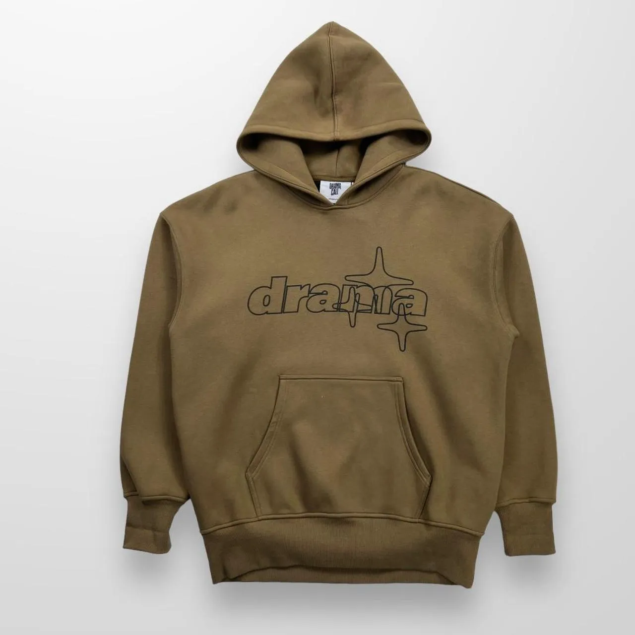 Drama Call Hoodie In Khaki Green / Brown