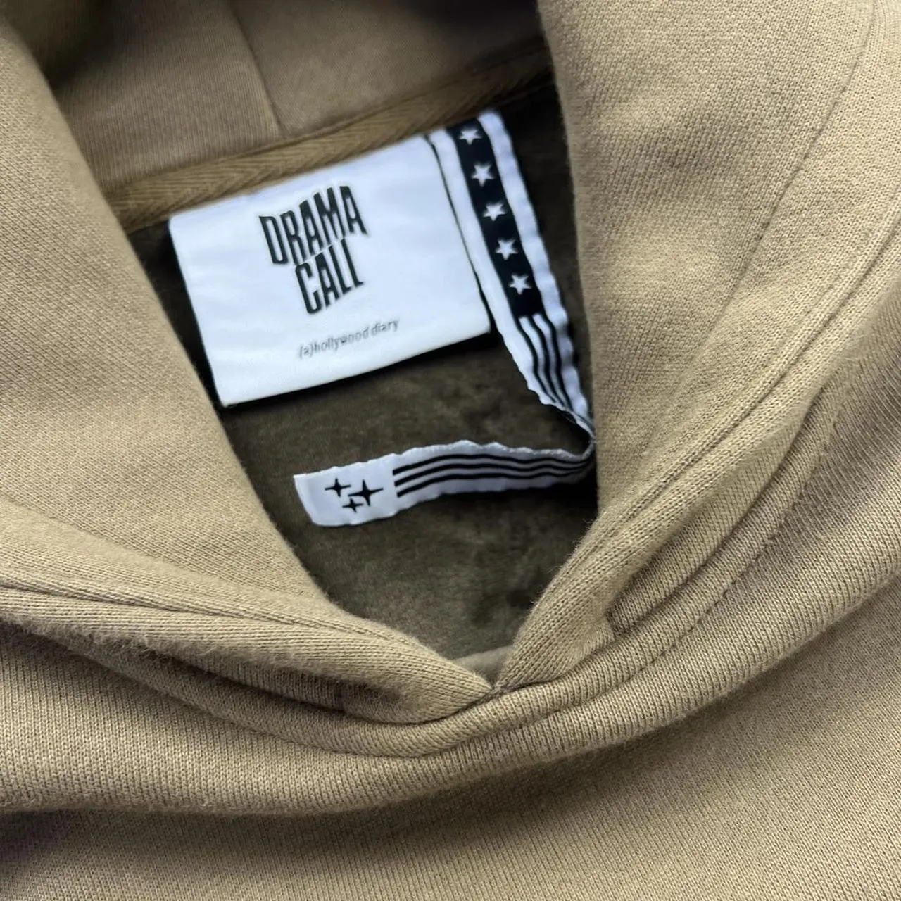 Drama Call Hoodie In Khaki Green / Brown