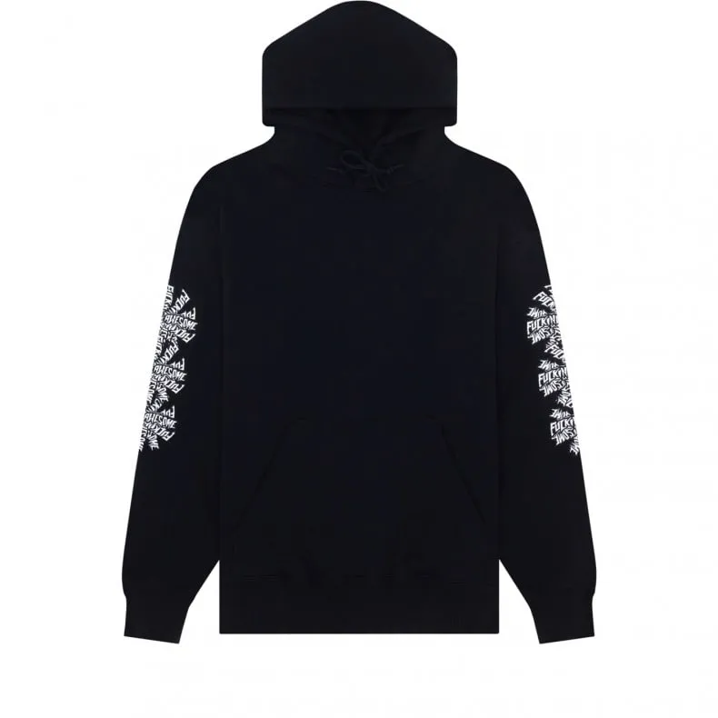 Fucking Awesome Three Spiral Pullover Hooded Sweatshirt (Black)