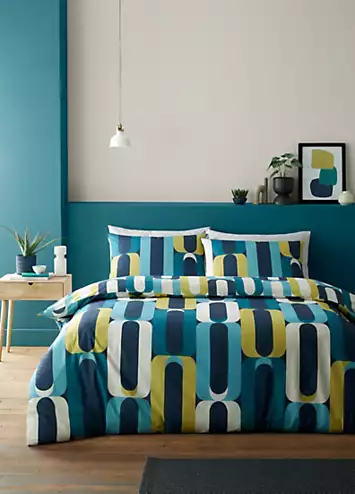 Fusion Blue Orea Duvet Cover Set | Kaleidoscope