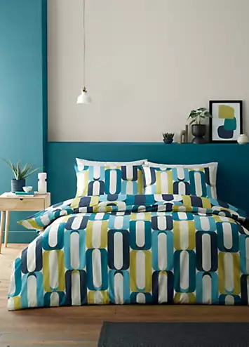 Fusion Blue Orea Duvet Cover Set | Kaleidoscope