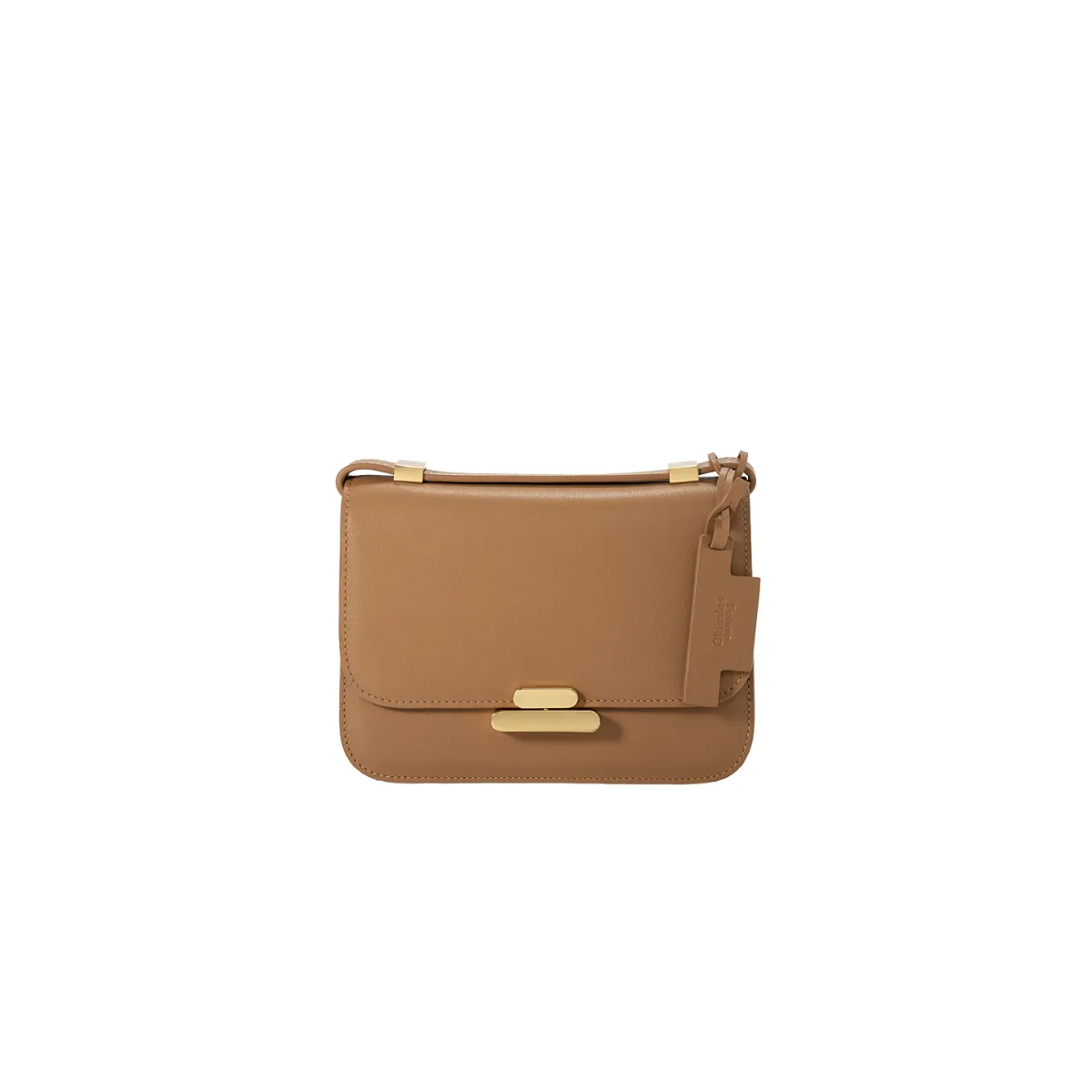 Future Classics   Mini Flip Lock Crossbody Caramel