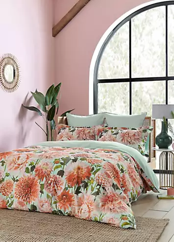 Harlequin Dahlia Cotton 200 Thread Count Duvet Cover Set | Kaleidoscope