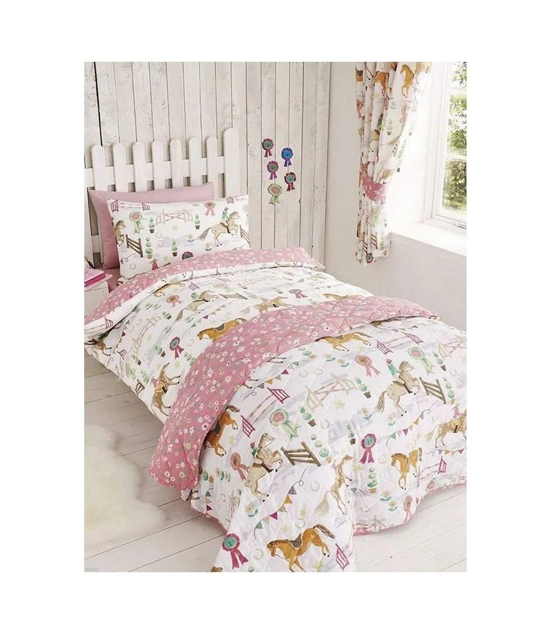 Horse show duvet cover set multicoloured Generic