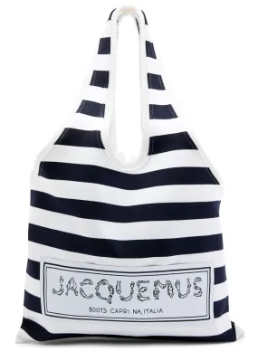 JACQUEMUS Le Sac Marcel striped knitted tote -                         -                     -                