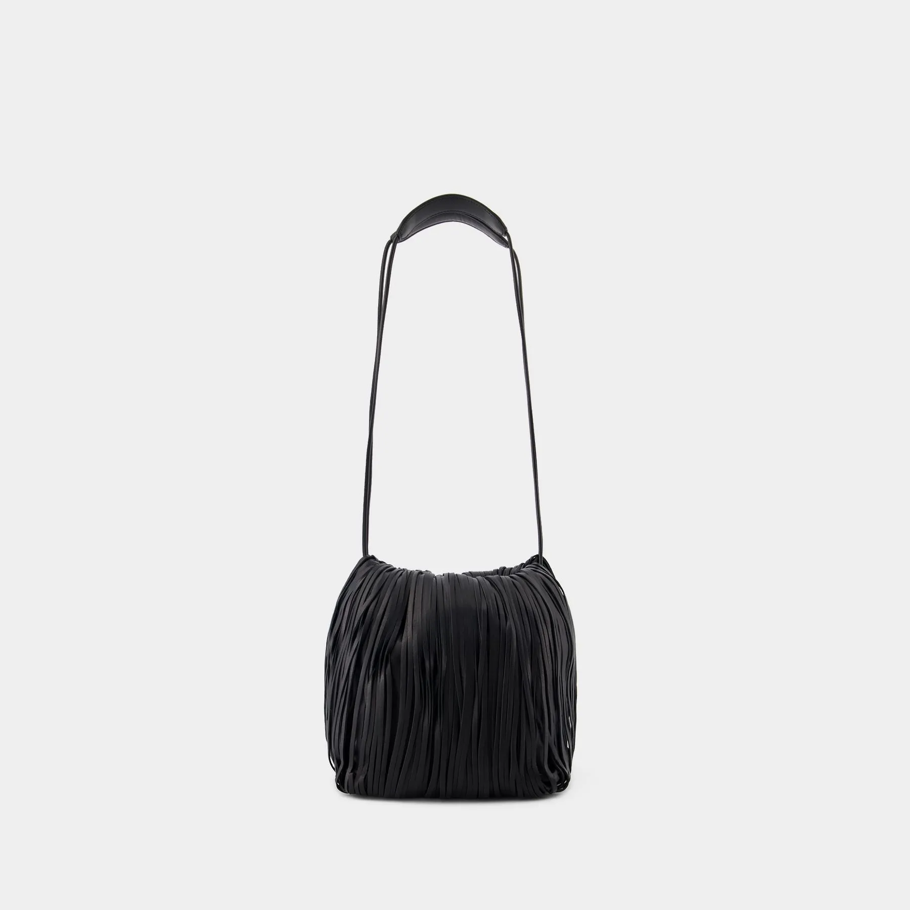 Jil Sander  Dumpling Fringe Crossbody - Jil Sander - Leather - Black