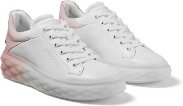 Jimmy Choo Diamond Maxi leather sneakers White