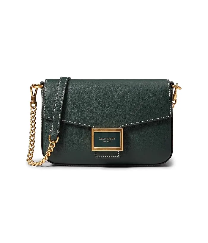 Kate Spade New York Katy Textured Leather Flap Chain Crossbody