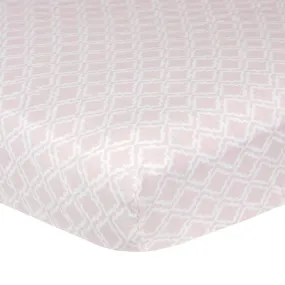 Keepsake Pink Diamond Fitted Crib Sheet