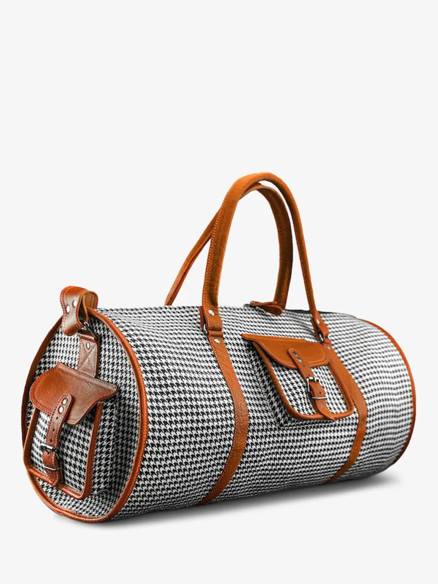 leather travel bag Orange - LeVoyageur XL Grand Prix Tangerine | PAUL MARIUS