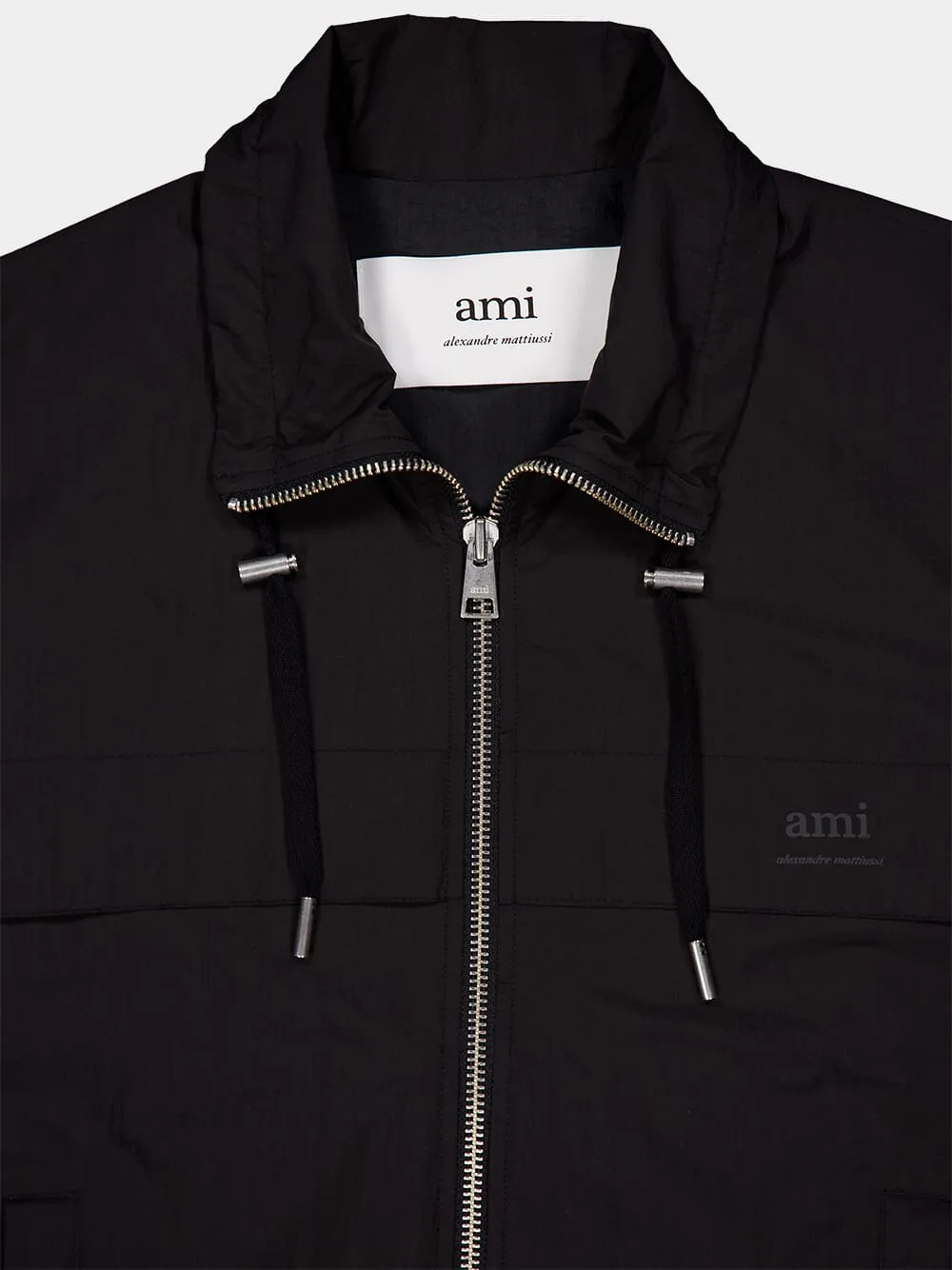 Logo-Print Zip-Up Windbreaker