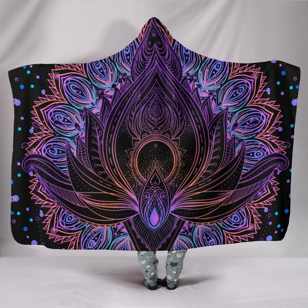 Lotus 2 Hooded Blanket