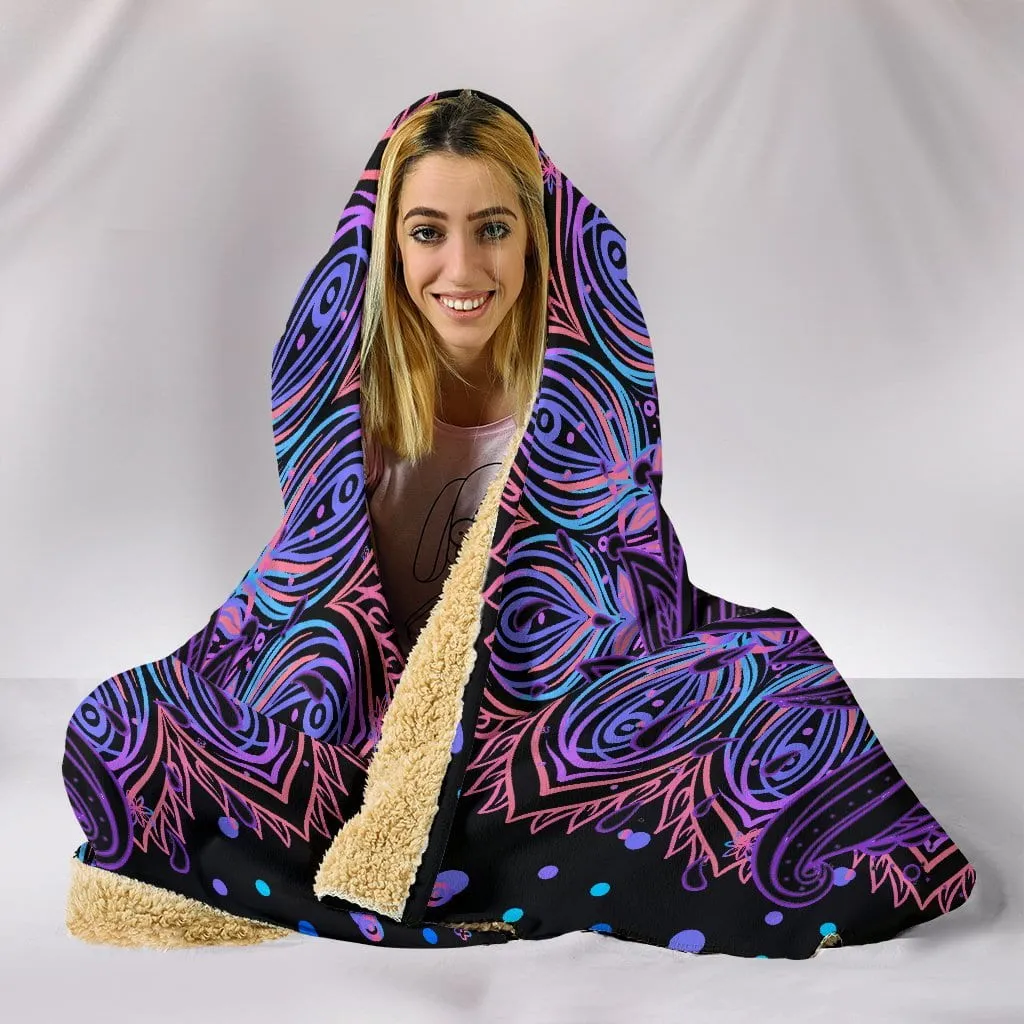 Lotus 2 Hooded Blanket