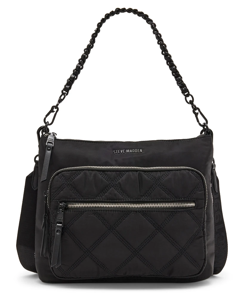 Macy's Steve Madden Forrest Nylon Quilted North South Crossbody