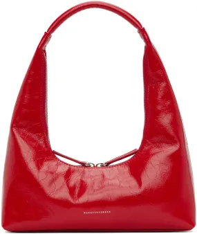 Marge Sherwood Red Leather Shoulder Bag