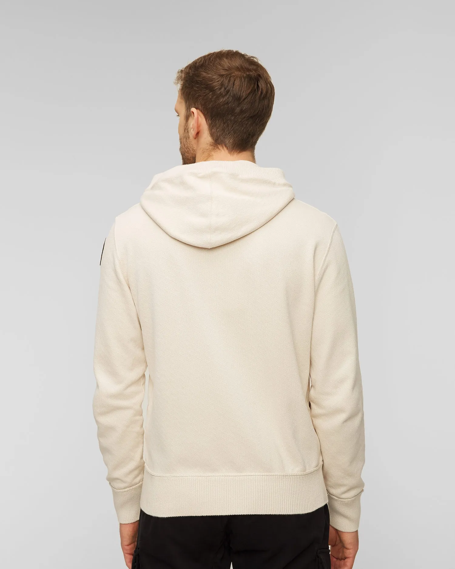 Men's beige hoodie Parajumpers Wilton 23wmpmflgr02-266