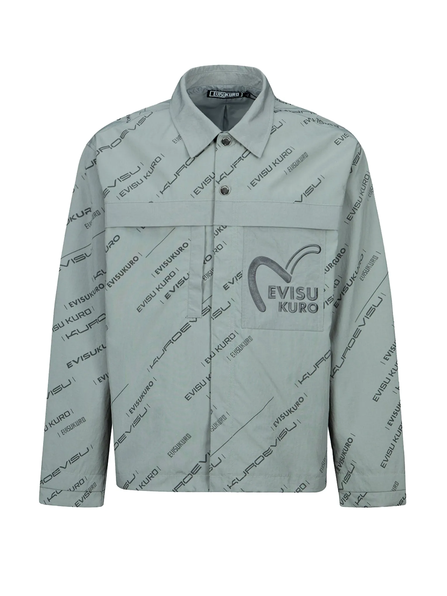 Monogram Logo Print Utility Jacket